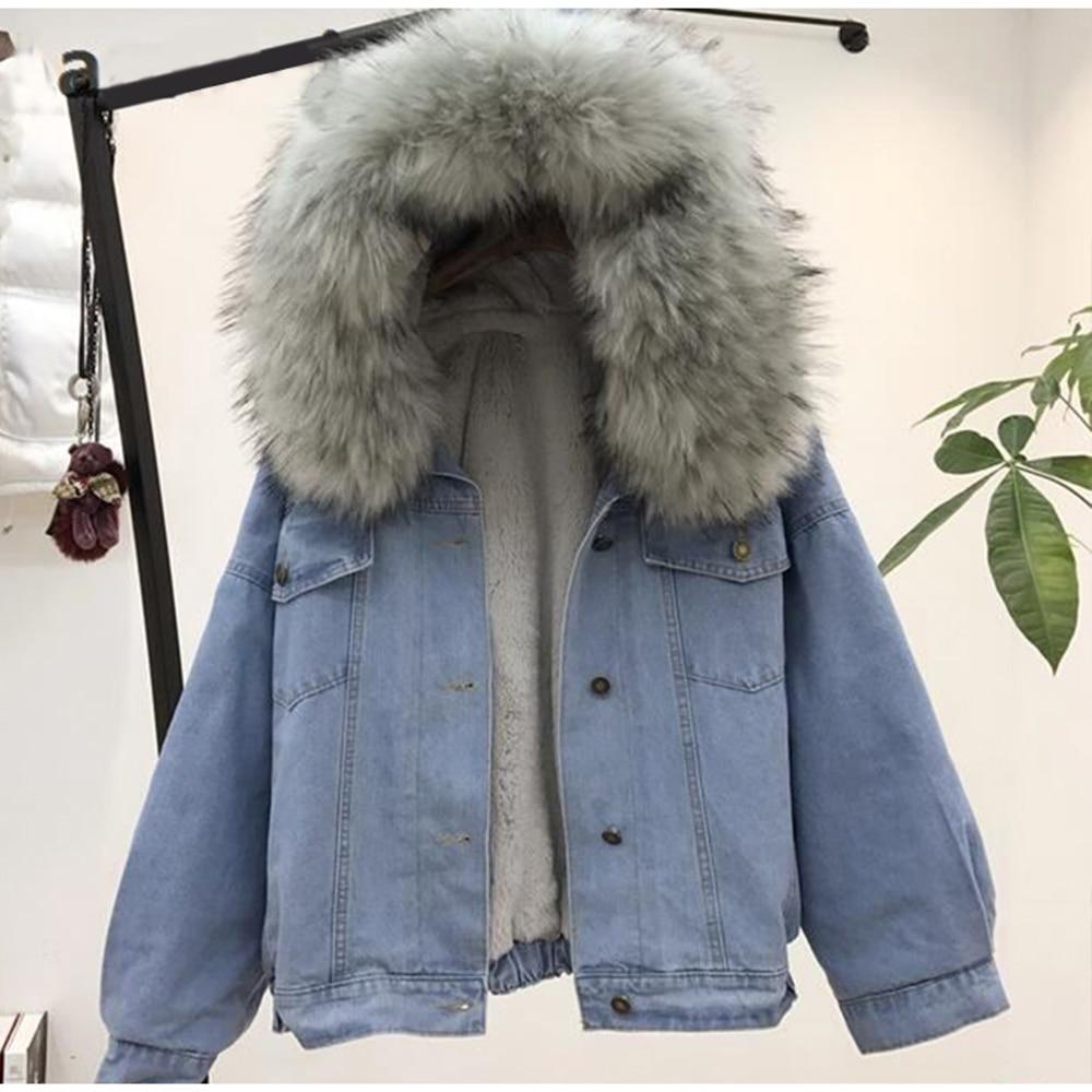 Fur Denim Jacket