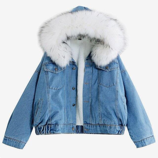 Fur Denim Jacket