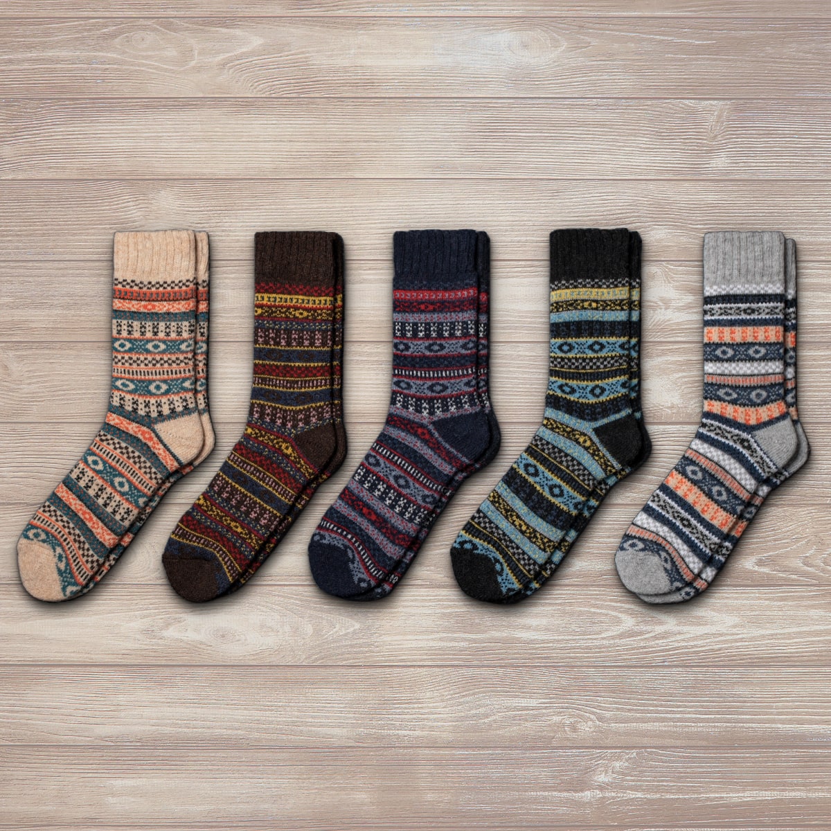 Leif (5 pairs) - Wool Socks