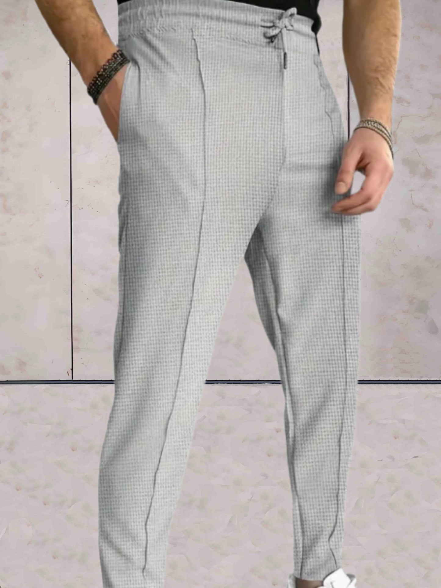 Enzo™ | Elegant Men's Jogging Pants with Bow and Pockets