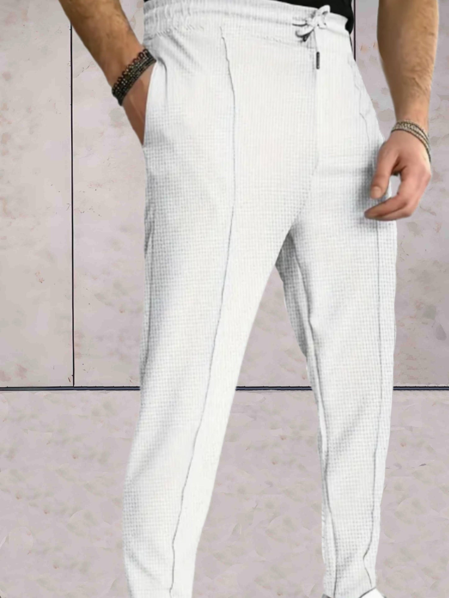 Enzo™ | Elegant Men's Jogging Pants with Bow and Pockets