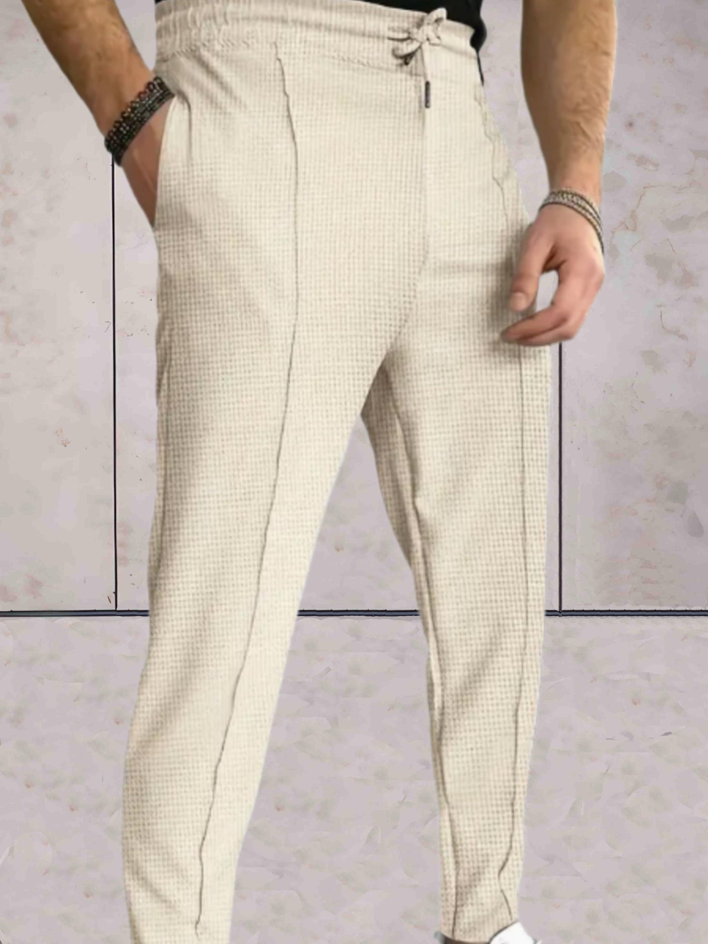 Enzo™ | Elegant Men's Jogging Pants with Bow and Pockets