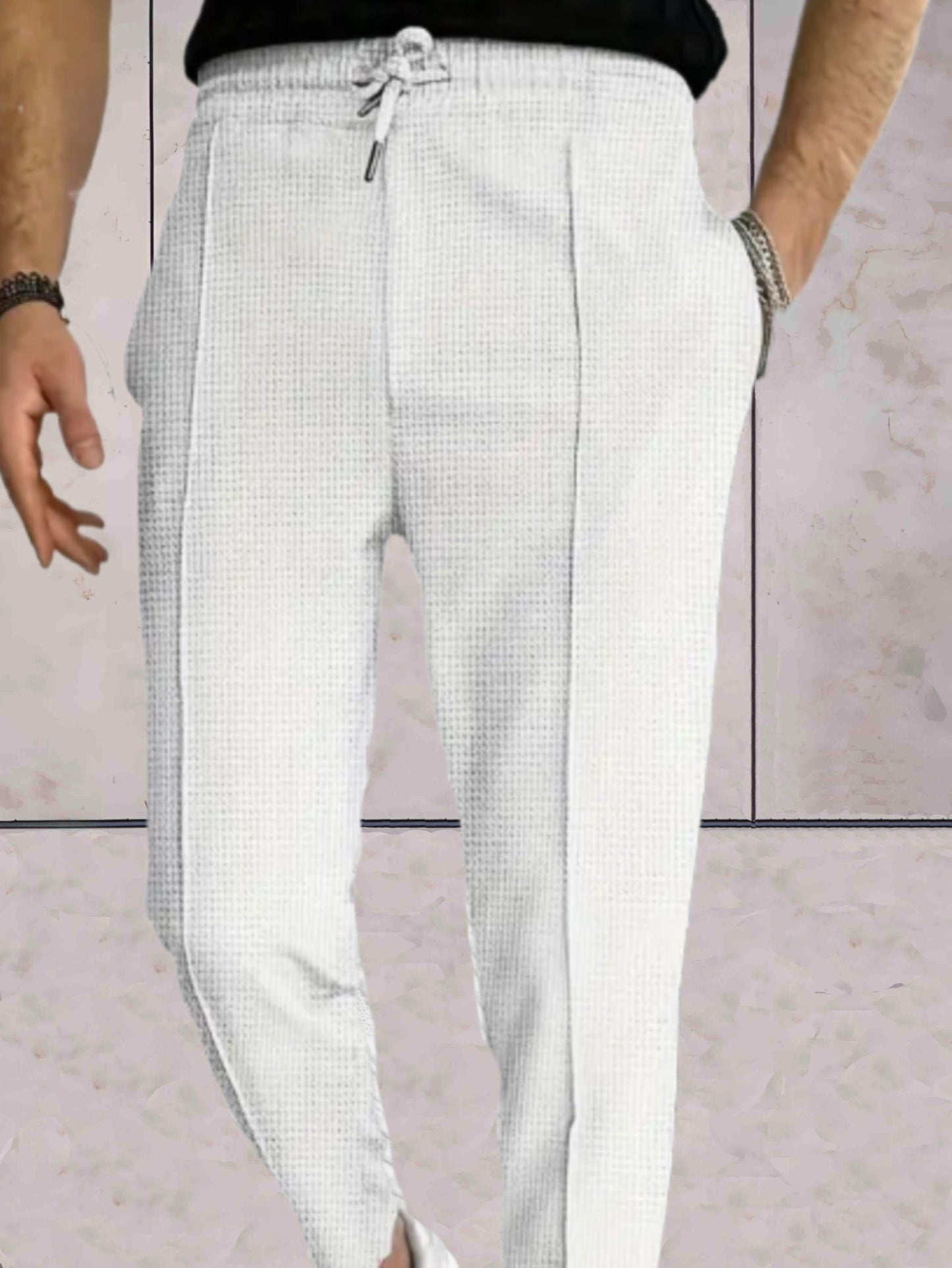 Enzo™ | Elegant Men's Jogging Pants with Bow and Pockets