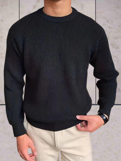 Massimiliano™ | Luxe Ribbed Sweater with Round Neck