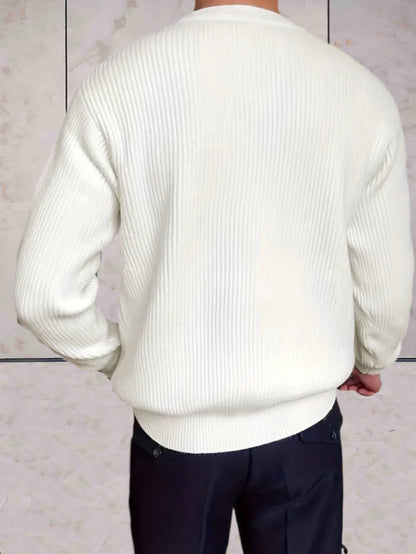 Massimiliano™ | Luxe Ribbed Sweater with Round Neck