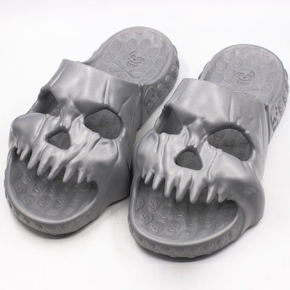 Unisex Skull Slippers