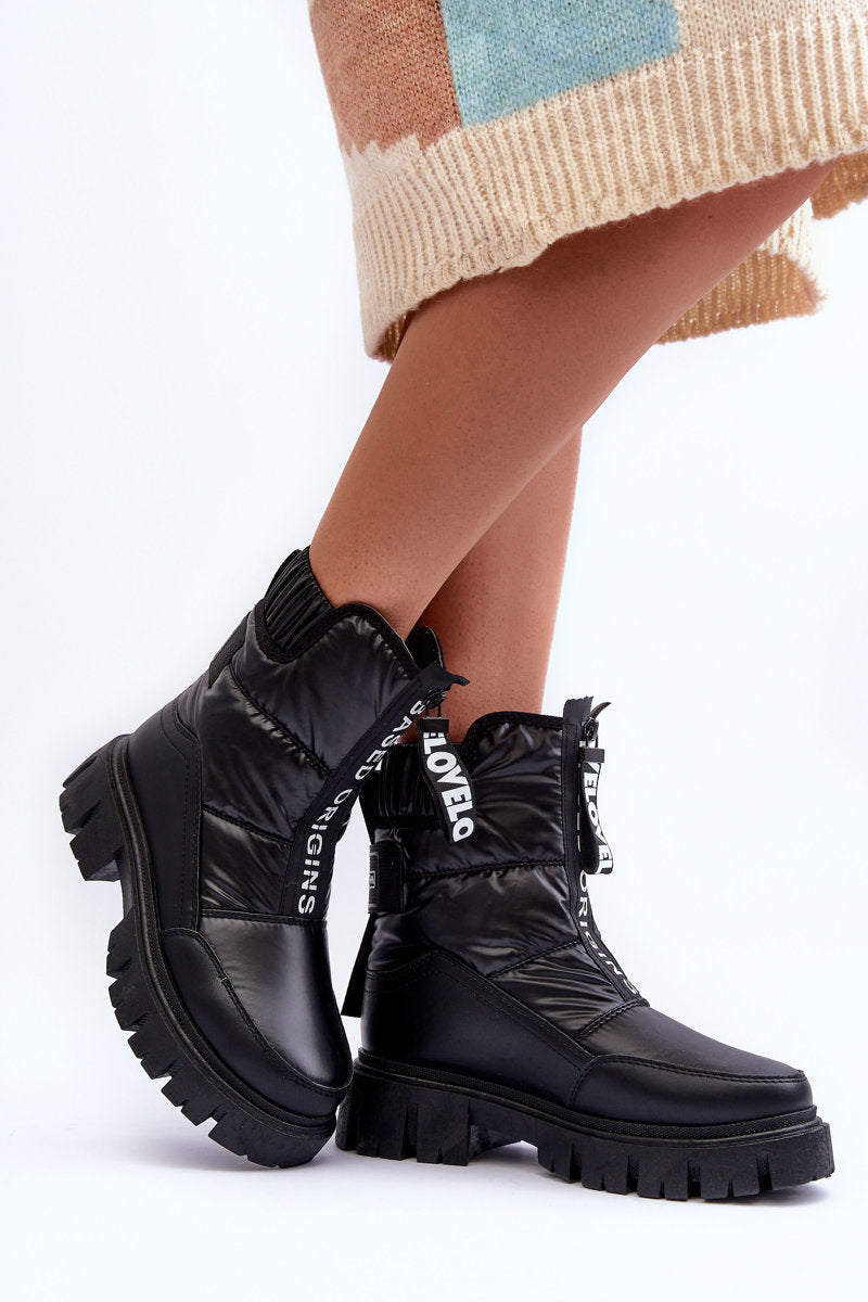 Warmy Black Boots